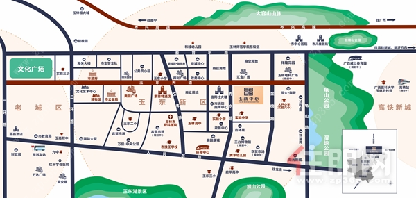 玉商中心区位图